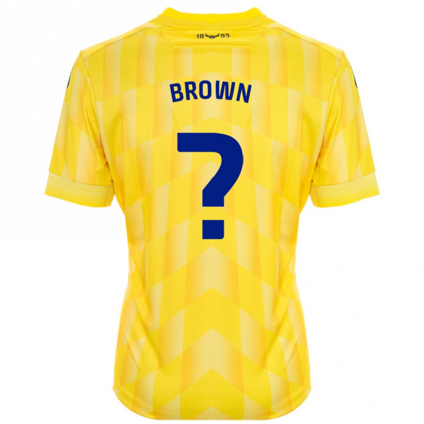 Niño Fútbol Camiseta Georgia Brown #0 Amarillo 1ª Equipación 2024/25 México