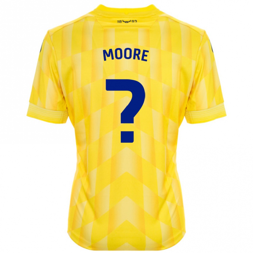 Niño Fútbol Camiseta Brogan Moore #0 Amarillo 1ª Equipación 2024/25 México