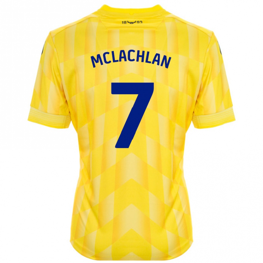 Niño Fútbol Camiseta Daisy Mclachlan #7 Amarillo 1ª Equipación 2024/25 México