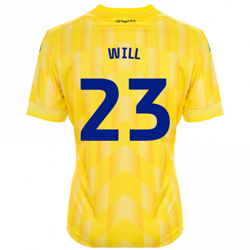 Niño Fútbol Camiseta Merrick Will #23 Amarillo 1ª Equipación 2024/25 México