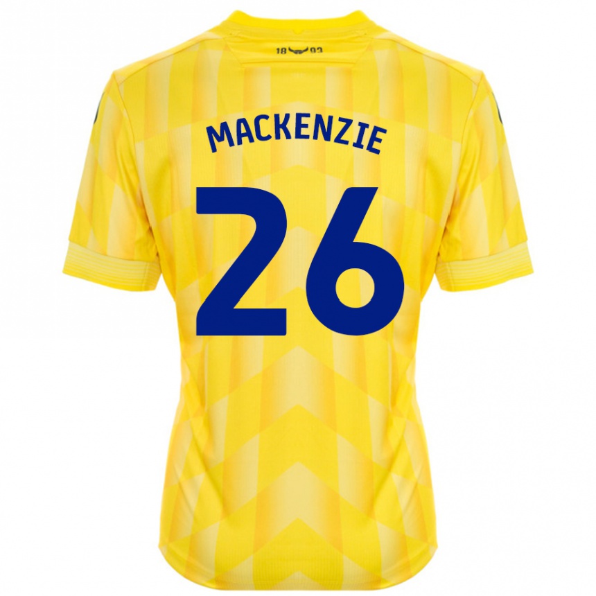 Niño Fútbol Camiseta Hannah Mackenzie #26 Amarillo 1ª Equipación 2024/25 México