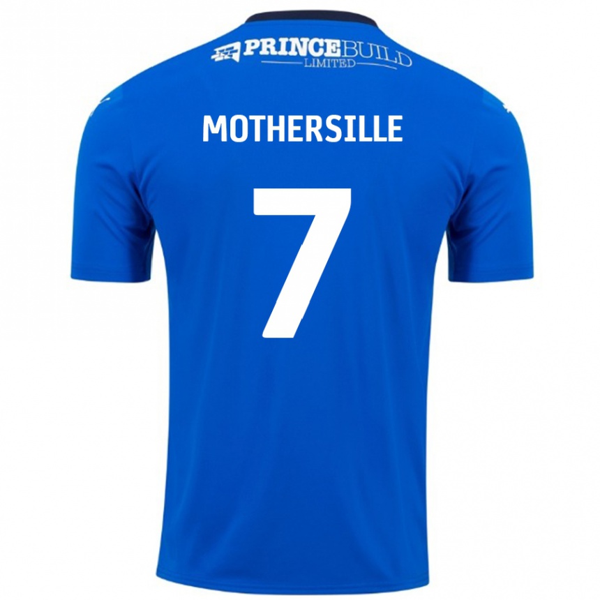 Niño Fútbol Camiseta Malik Mothersille #7 Azul Blanco 1ª Equipación 2024/25 México