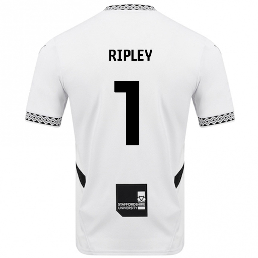 Niño Fútbol Camiseta Connor Ripley #1 Blanco 1ª Equipación 2024/25 México