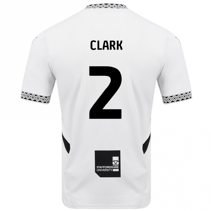 Niño Fútbol Camiseta Mitch Clark #2 Blanco 1ª Equipación 2024/25 México