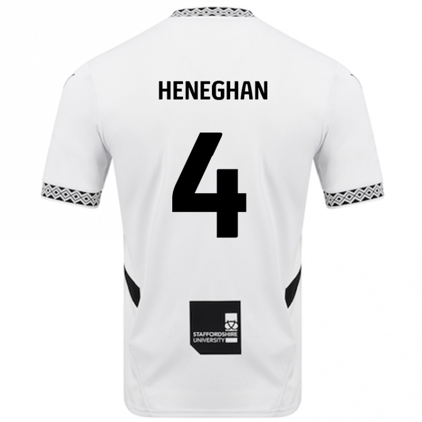 Niño Fútbol Camiseta Ben Heneghan #4 Blanco 1ª Equipación 2024/25 México