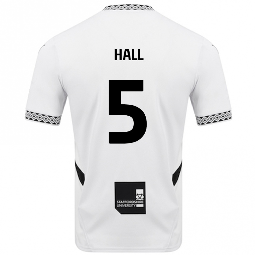 Niño Fútbol Camiseta Connor Hall #5 Blanco 1ª Equipación 2024/25 México