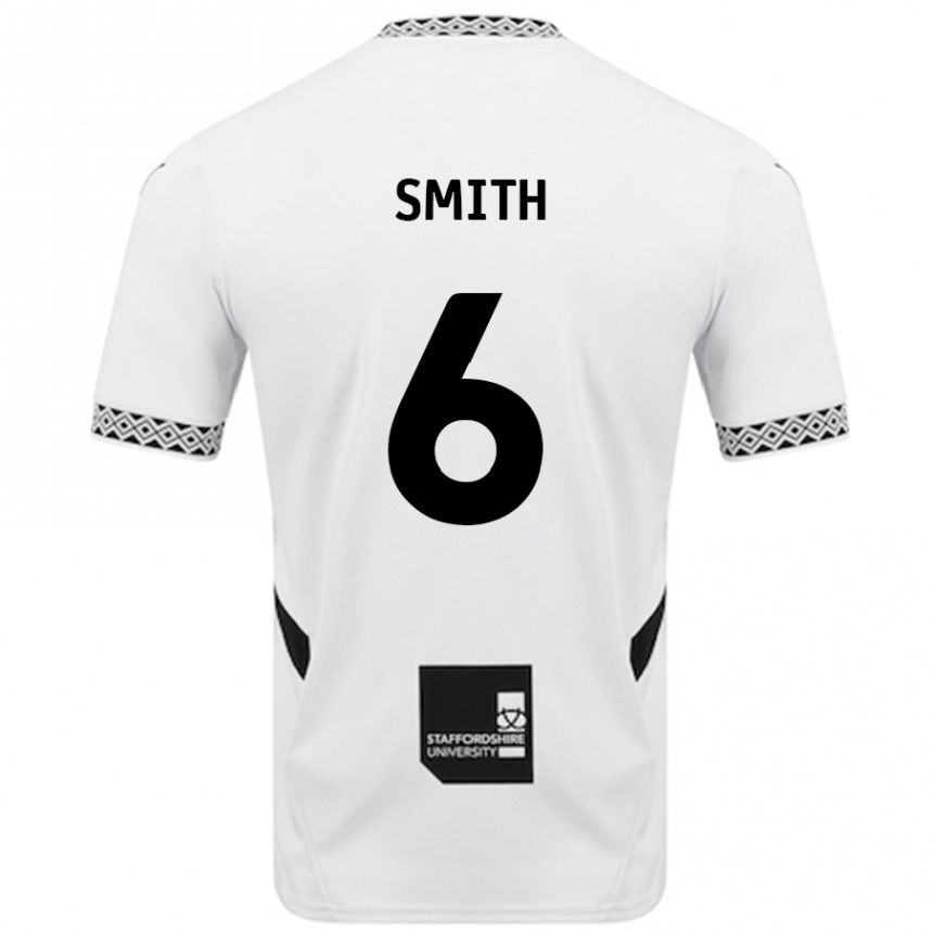 Niño Fútbol Camiseta Nathan Smith #6 Blanco 1ª Equipación 2024/25 México