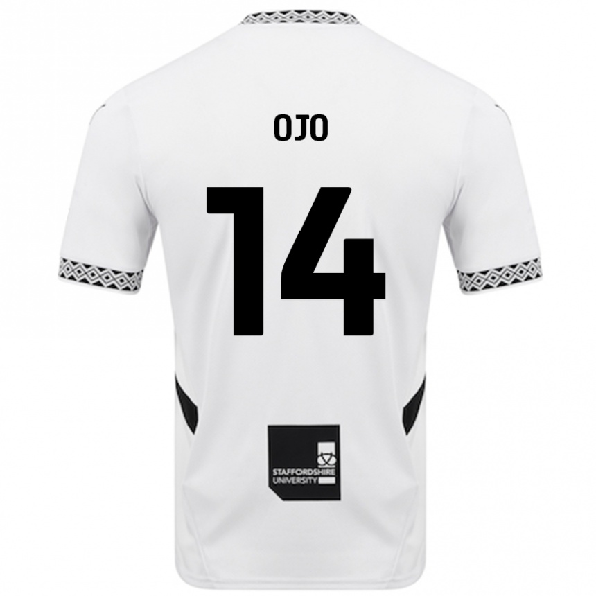 Niño Fútbol Camiseta Funso Ojo #14 Blanco 1ª Equipación 2024/25 México