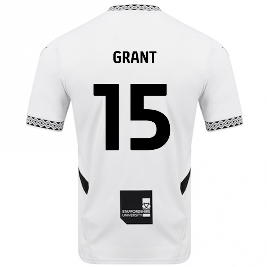 Niño Fútbol Camiseta Conor Grant #15 Blanco 1ª Equipación 2024/25 México