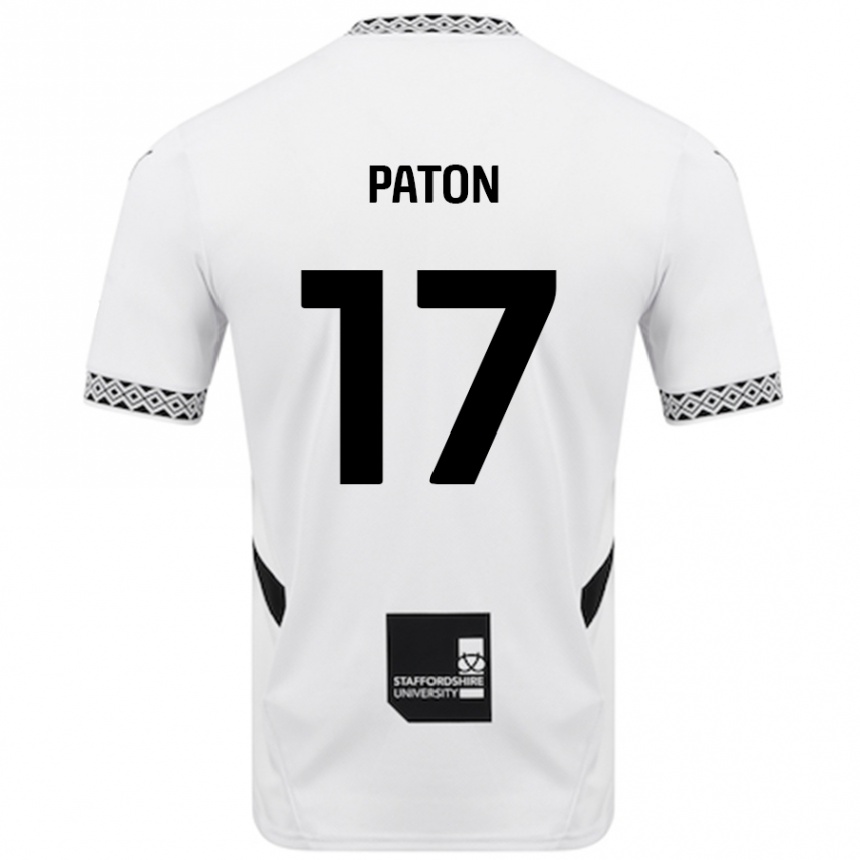 Niño Fútbol Camiseta Ruari Paton #17 Blanco 1ª Equipación 2024/25 México