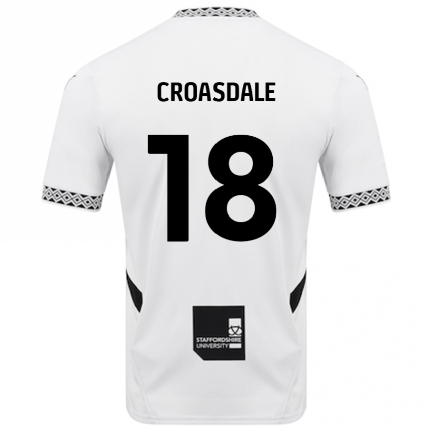 Niño Fútbol Camiseta Ryan Croasdale #18 Blanco 1ª Equipación 2024/25 México