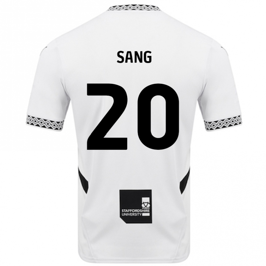 Niño Fútbol Camiseta Tom Sang #20 Blanco 1ª Equipación 2024/25 México