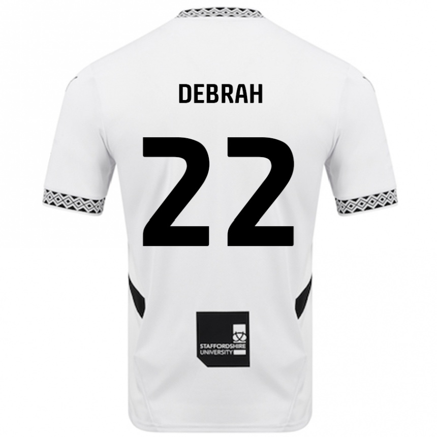 Niño Fútbol Camiseta Jesse Debrah #22 Blanco 1ª Equipación 2024/25 México