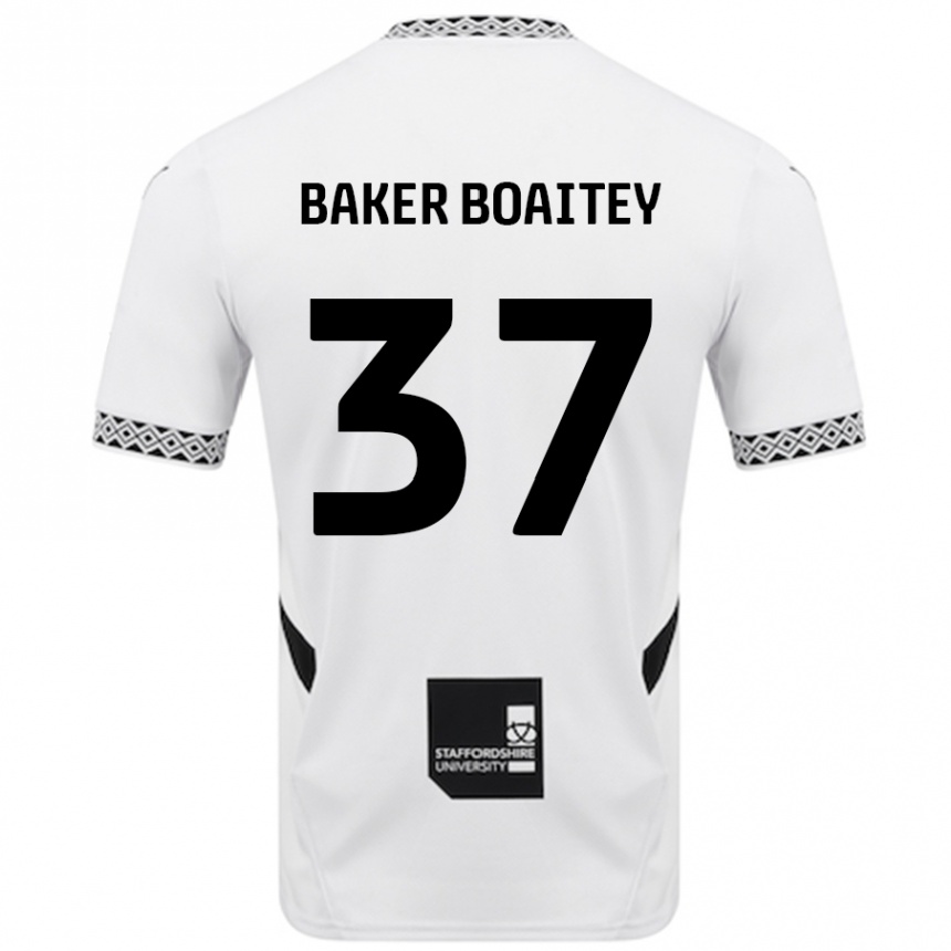 Niño Fútbol Camiseta Benicio Baker-Boaitey #37 Blanco 1ª Equipación 2024/25 México