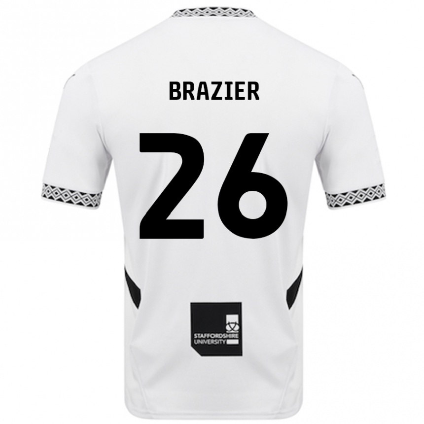 Niño Fútbol Camiseta Liam Brazier #26 Blanco 1ª Equipación 2024/25 México