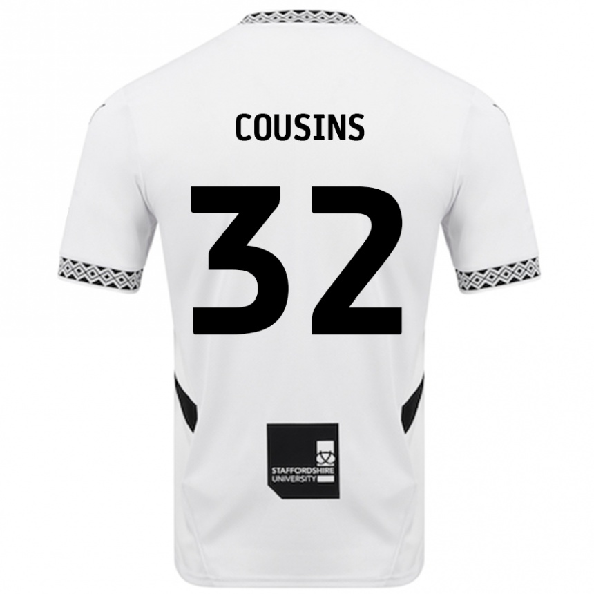 Niño Fútbol Camiseta Logan Cousins #32 Blanco 1ª Equipación 2024/25 México