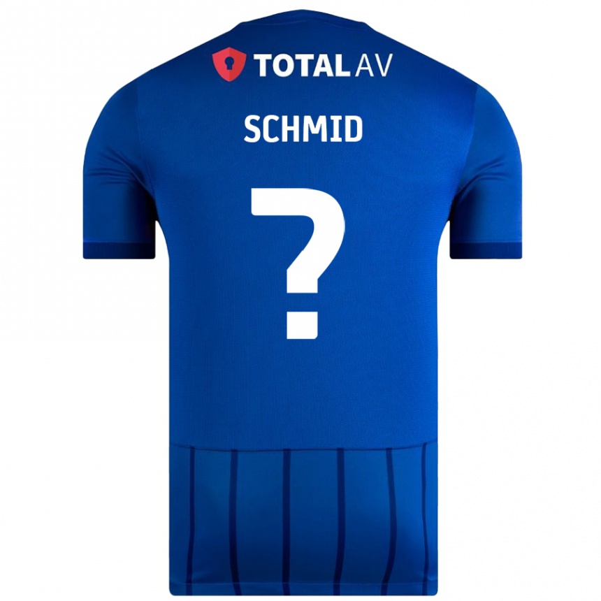 Niño Fútbol Camiseta Nicolas Schmid #0 Azul 1ª Equipación 2024/25 México