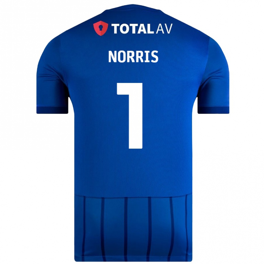 Niño Fútbol Camiseta Will Norris #1 Azul 1ª Equipación 2024/25 México