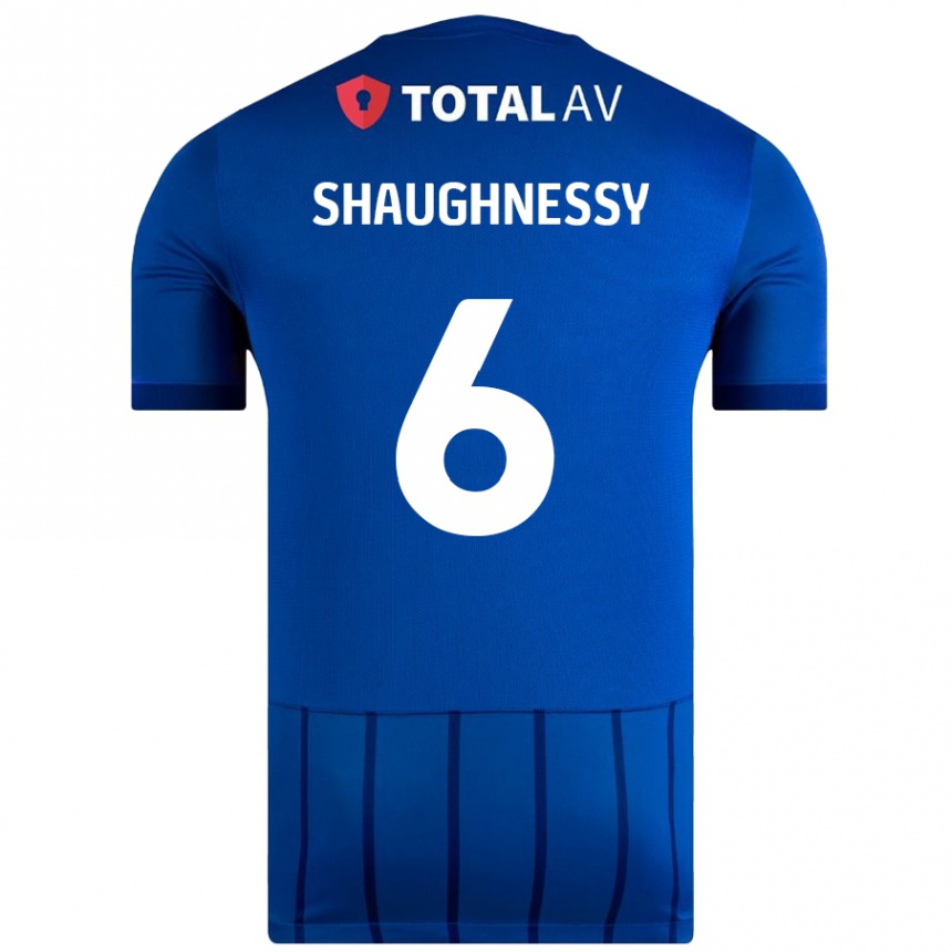 Niño Fútbol Camiseta Conor Shaughnessy #6 Azul 1ª Equipación 2024/25 México