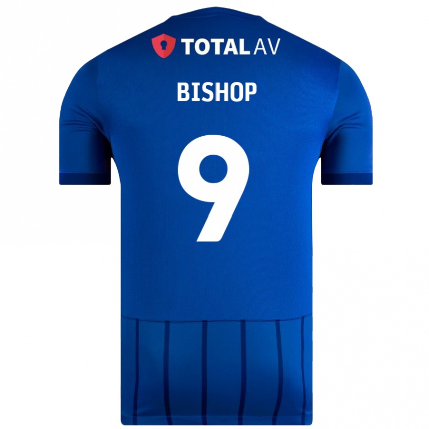 Niño Fútbol Camiseta Colby Bishop #9 Azul 1ª Equipación 2024/25 México