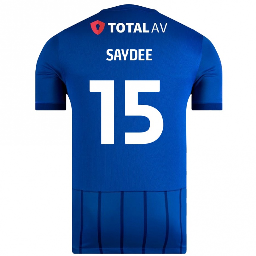 Niño Fútbol Camiseta Christian Saydee #15 Azul 1ª Equipación 2024/25 México