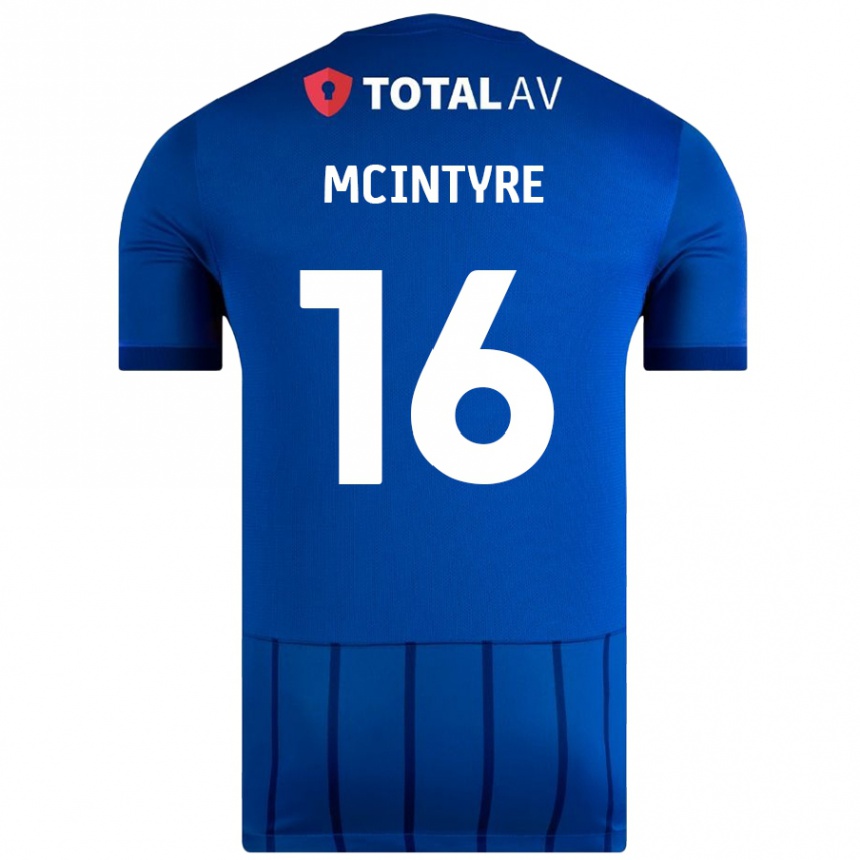 Niño Fútbol Camiseta Tom Mcintyre #16 Azul 1ª Equipación 2024/25 México