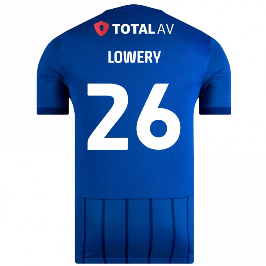 Niño Fútbol Camiseta Tom Lowery #26 Azul 1ª Equipación 2024/25 México