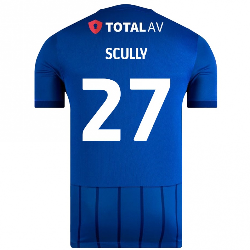 Niño Fútbol Camiseta Anthony Scully #27 Azul 1ª Equipación 2024/25 México