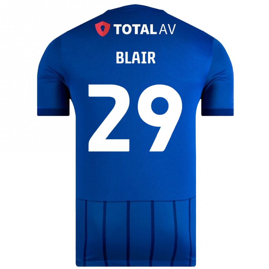 Niño Fútbol Camiseta Harvey Blair #29 Azul 1ª Equipación 2024/25 México