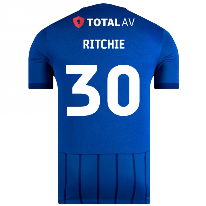 Niño Fútbol Camiseta Matt Ritchie #30 Azul 1ª Equipación 2024/25 México