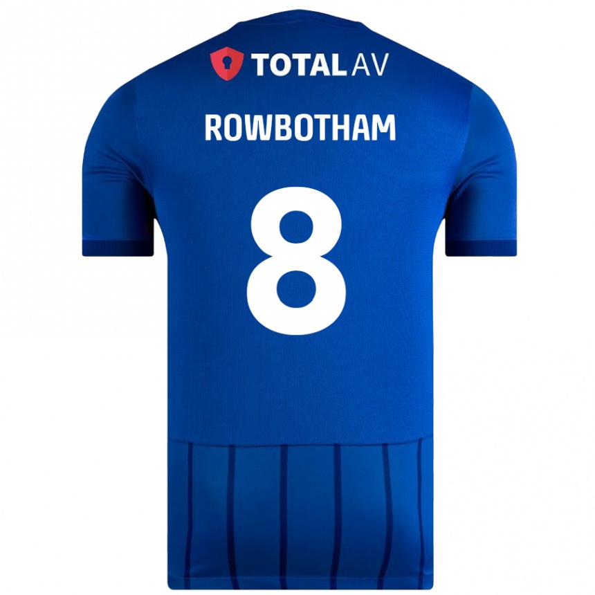 Niño Fútbol Camiseta Ava Rowbotham #8 Azul 1ª Equipación 2024/25 México