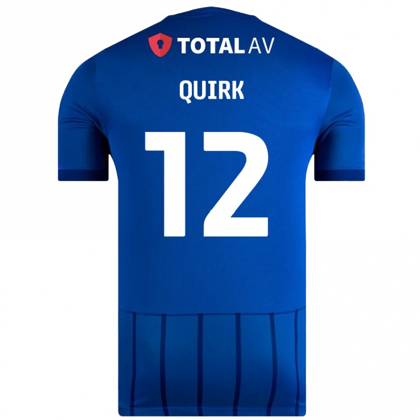 Niño Fútbol Camiseta Sophie Quirk #12 Azul 1ª Equipación 2024/25 México