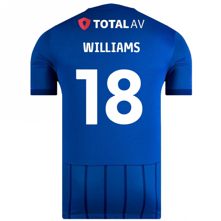 Niño Fútbol Camiseta Scarlett Williams #18 Azul 1ª Equipación 2024/25 México