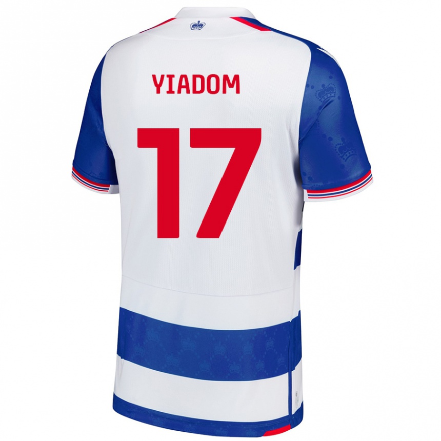 Niño Fútbol Camiseta Andy Yiadom #17 Azul Blanco 1ª Equipación 2024/25 México