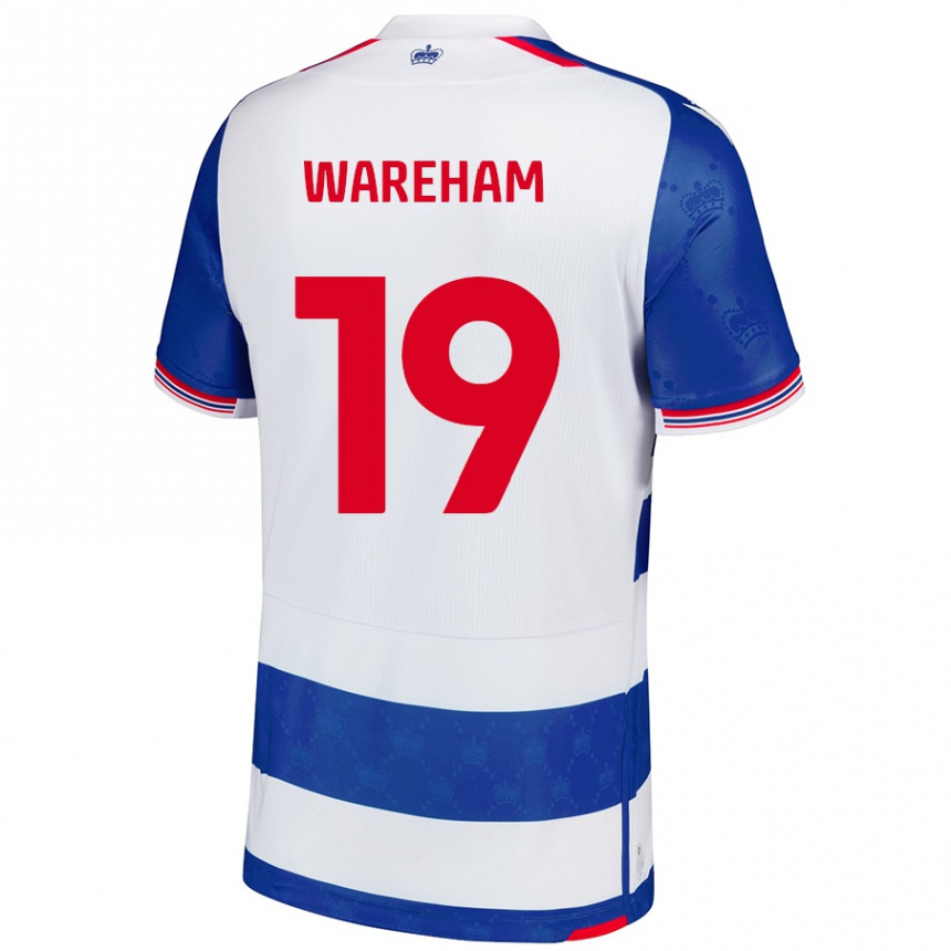 Niño Fútbol Camiseta Jayden Wareham #19 Azul Blanco 1ª Equipación 2024/25 México