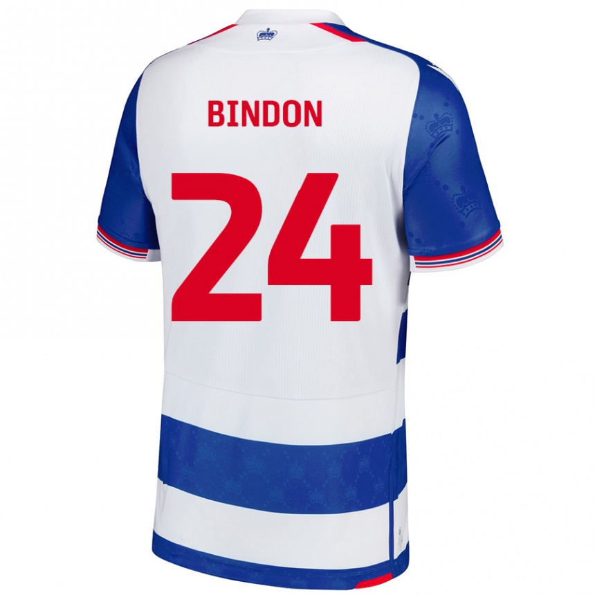 Niño Fútbol Camiseta Tyler Bindon #24 Azul Blanco 1ª Equipación 2024/25 México