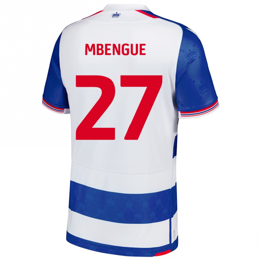 Niño Fútbol Camiseta Amadou Salif Mbengue #27 Azul Blanco 1ª Equipación 2024/25 México