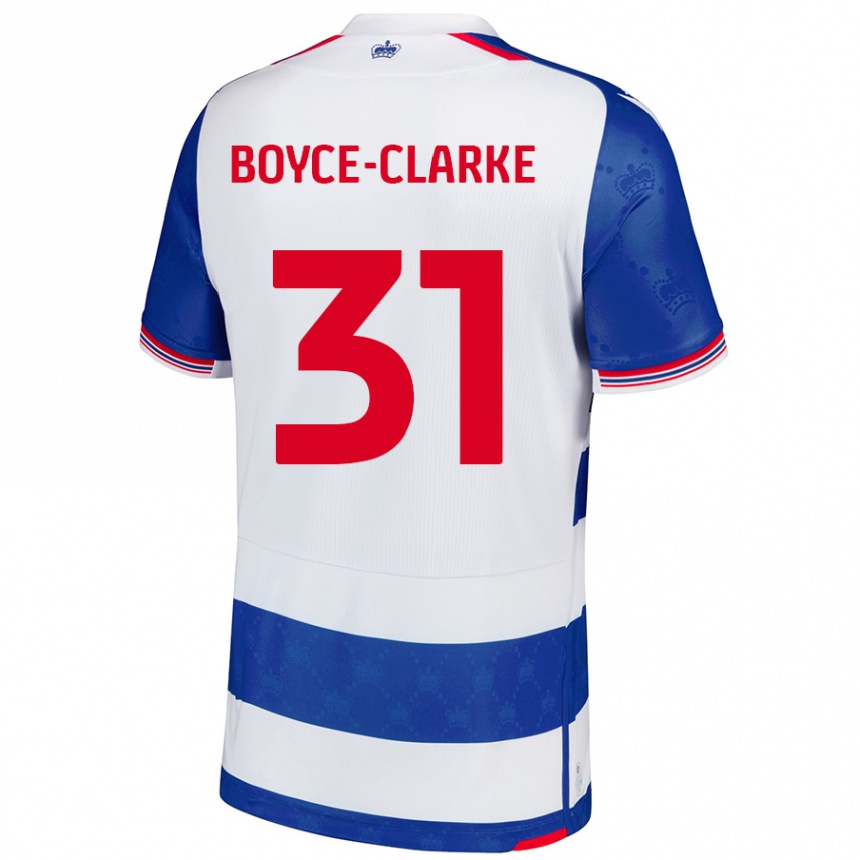 Niño Fútbol Camiseta Coniah Boyce-Clarke #31 Azul Blanco 1ª Equipación 2024/25 México