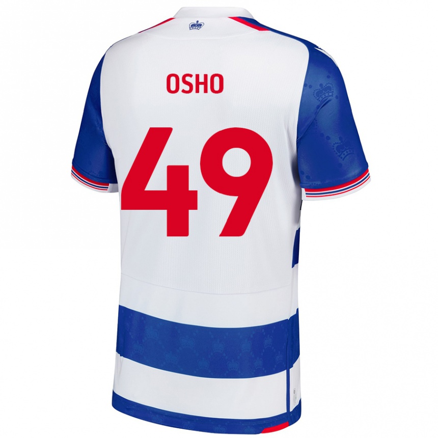 Niño Fútbol Camiseta Emmanuel Osho #49 Azul Blanco 1ª Equipación 2024/25 México