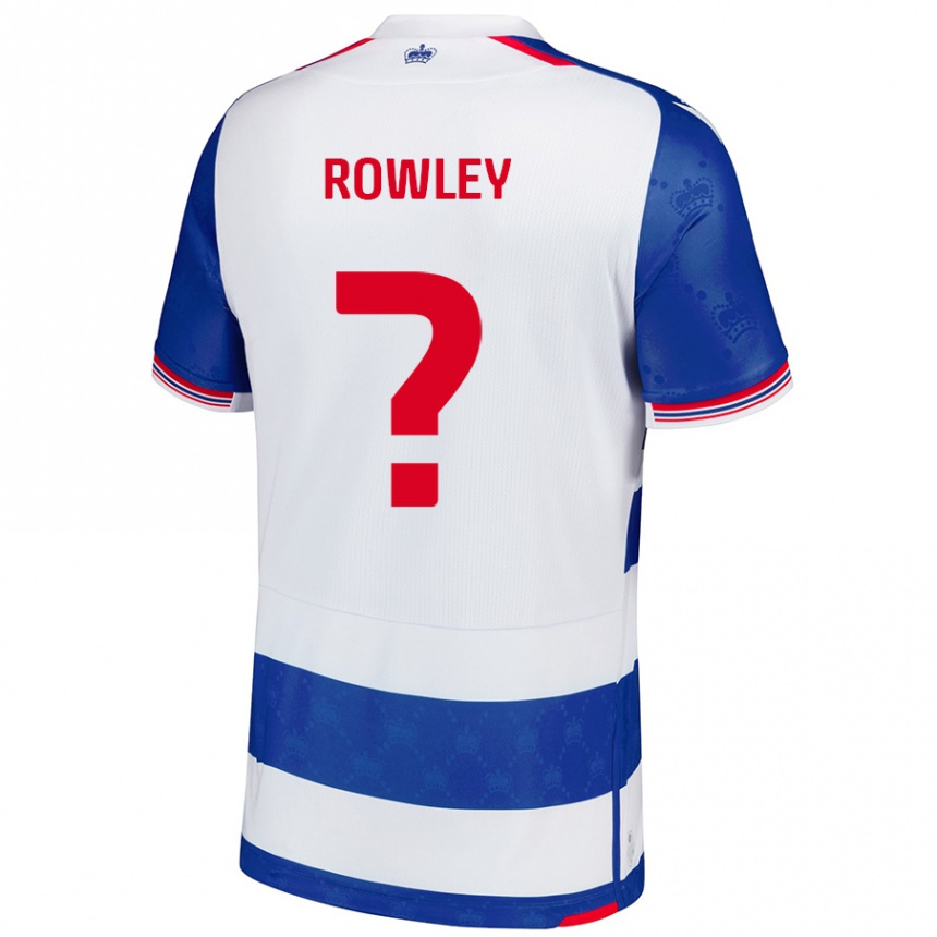 Niño Fútbol Camiseta Matt Rowley #0 Azul Blanco 1ª Equipación 2024/25 México