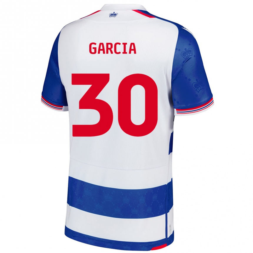 Niño Fútbol Camiseta Andre Garcia #30 Azul Blanco 1ª Equipación 2024/25 México