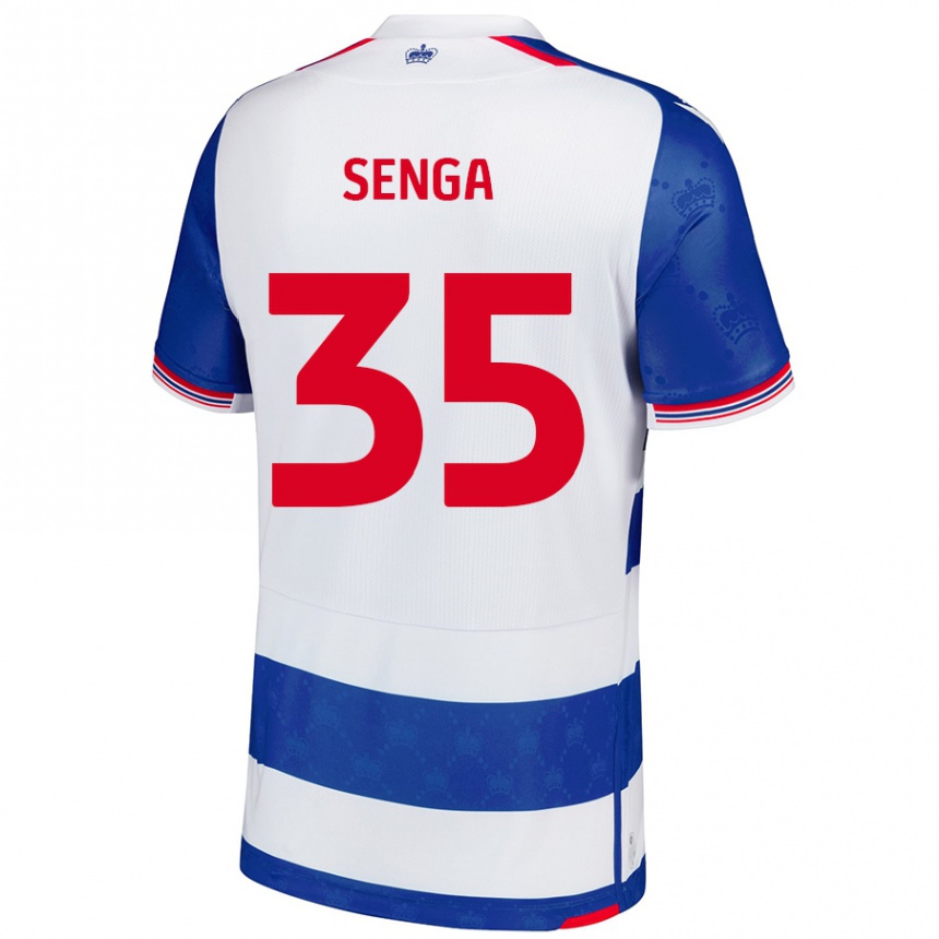 Niño Fútbol Camiseta Jack Senga #35 Azul Blanco 1ª Equipación 2024/25 México