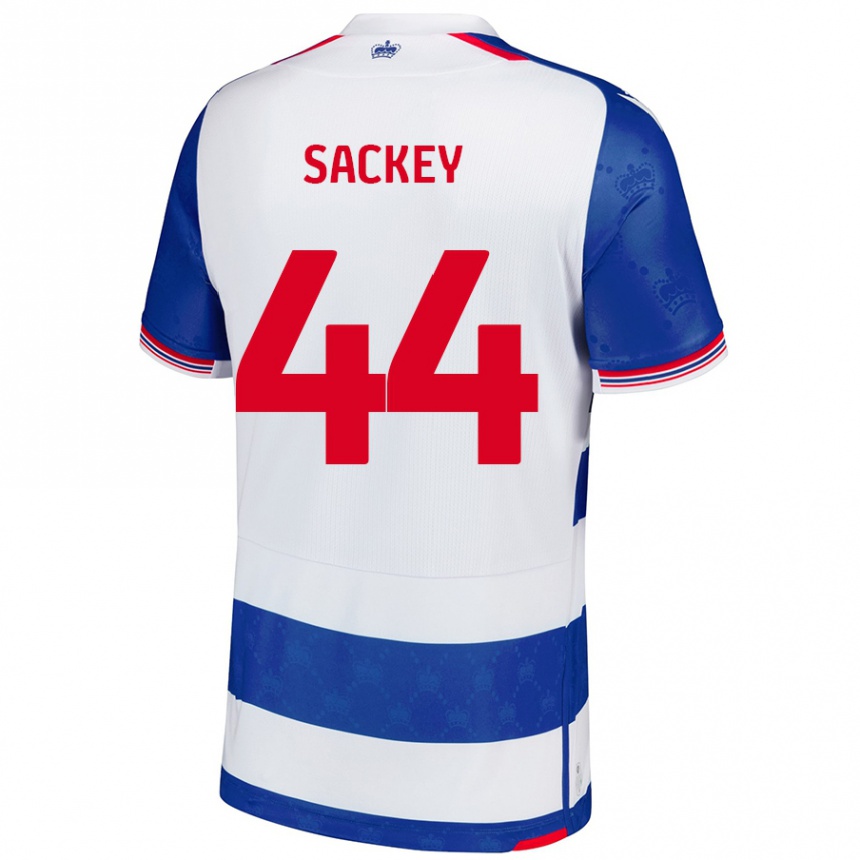 Niño Fútbol Camiseta Tyler Sackey #44 Azul Blanco 1ª Equipación 2024/25 México