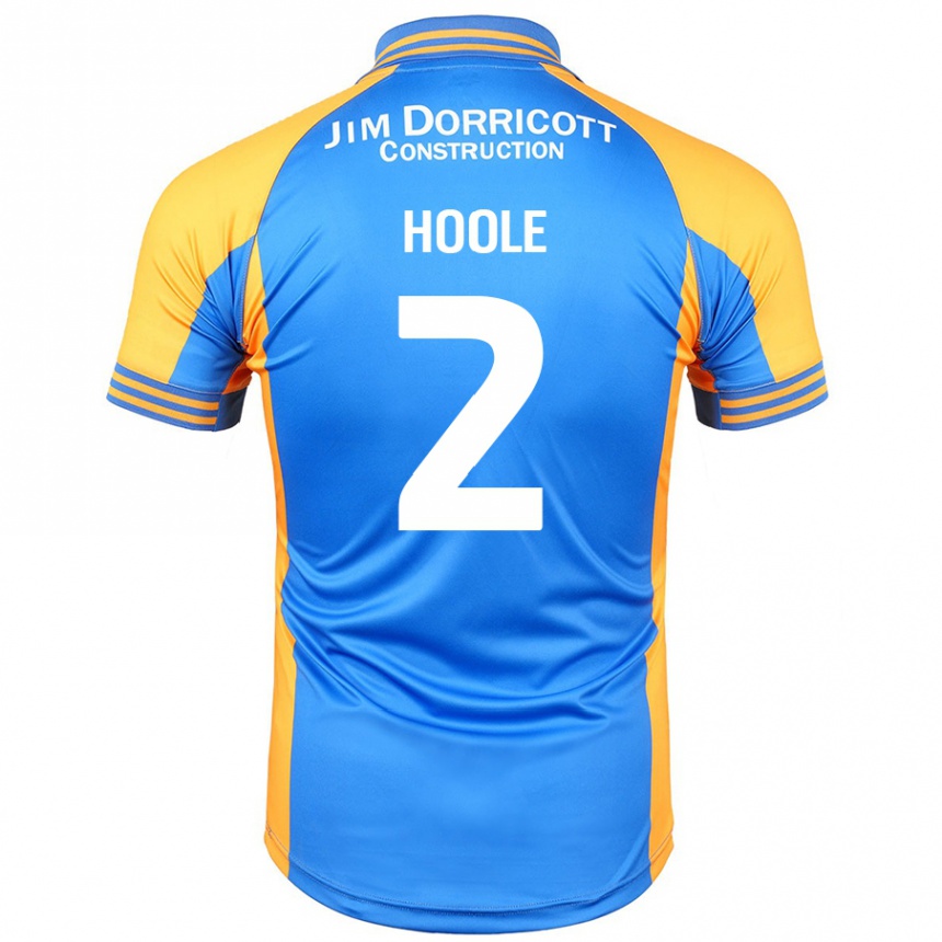 Niño Fútbol Camiseta Luca Hoole #2 Azul Ámbar 1ª Equipación 2024/25 México