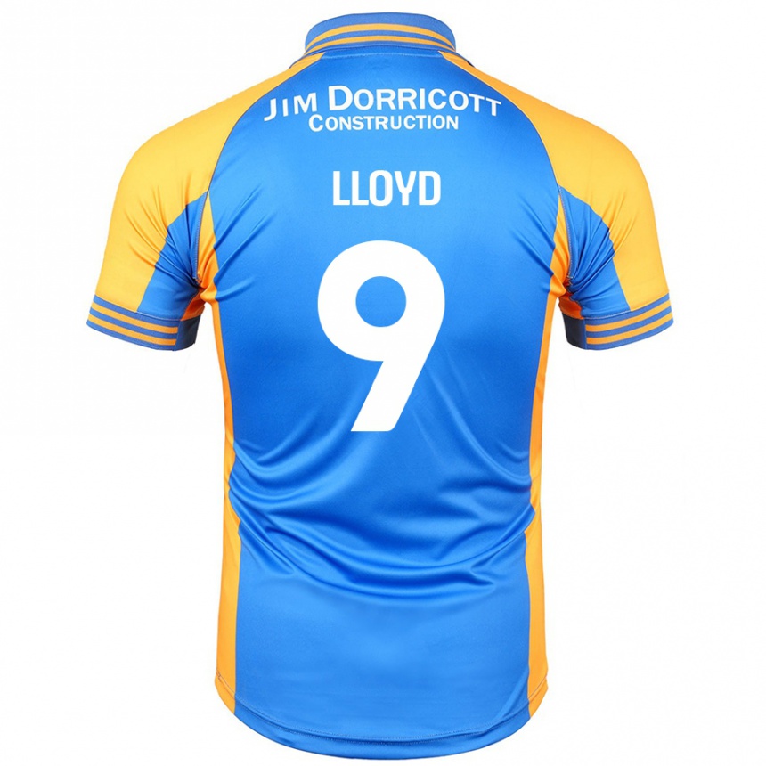 Niño Fútbol Camiseta George Lloyd #9 Azul Ámbar 1ª Equipación 2024/25 México