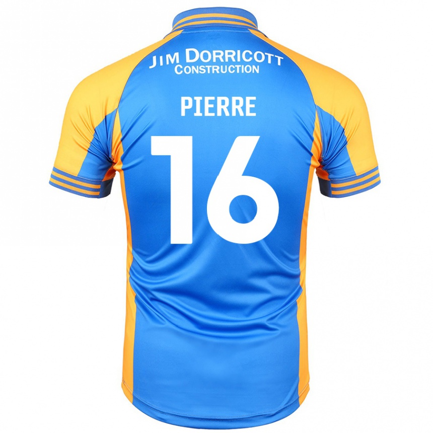 Niño Fútbol Camiseta Aaron Pierre #16 Azul Ámbar 1ª Equipación 2024/25 México