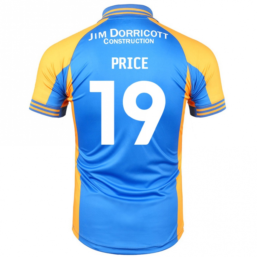 Niño Fútbol Camiseta Jack Price #19 Azul Ámbar 1ª Equipación 2024/25 México