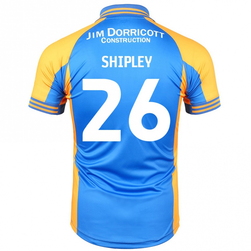 Niño Fútbol Camiseta Jordan Shipley #26 Azul Ámbar 1ª Equipación 2024/25 México