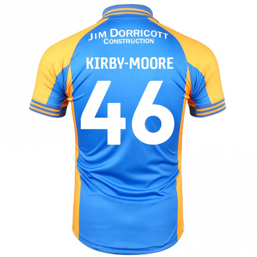 Niño Fútbol Camiseta Harvey Kirby-Moore #46 Azul Ámbar 1ª Equipación 2024/25 México