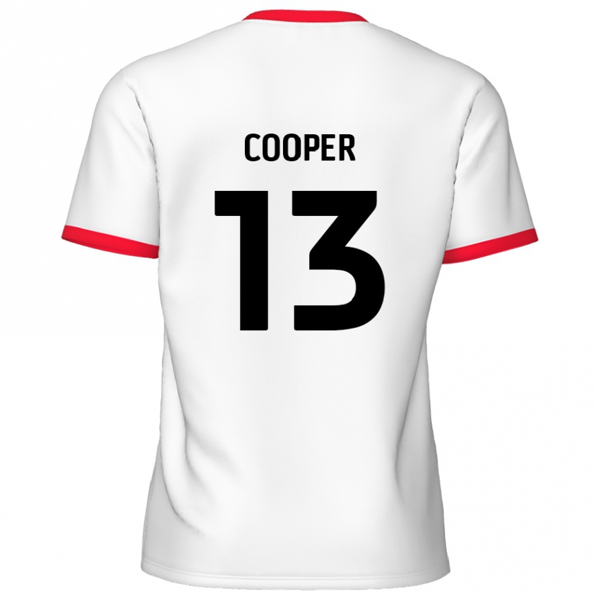 Niño Fútbol Camiseta Murphy Cooper #13 Blanco Rojo 1ª Equipación 2024/25 México